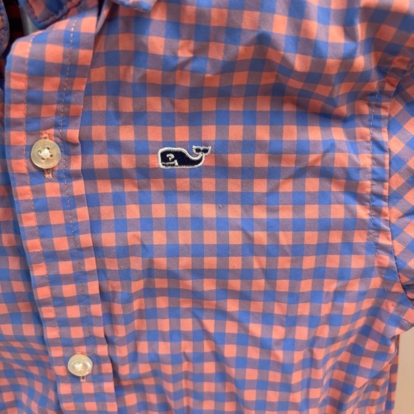 Toddler Boys Vineyard Vines On The Go Gingham Button Down Shirt. Size 3T - Picture 3 of 5